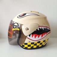 HELM EVOLUTION SHARK WARHAWK HALF FACE MODEL GM