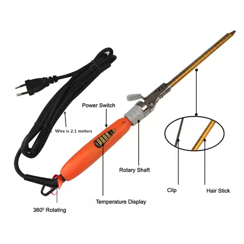 9mm Professional deep whole curl hair curler curl wave machine screw drum of hair curler curling iro