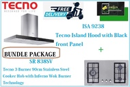 TECNO HOOD AND HOB BUNDLE PACKAGE FOR (ISA9238 &amp; SR838 SV) / FREE EXPRESS DELIVERY