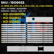 BACKLIGHT TV SONY 55 Inch KD-55X8000H KD-55X80J KD-55X85J L3-BNN-E5-CFM-S6-2-R1.0-U5C-1.0-LM41-01022