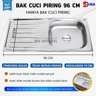 Paket TERMURAH Bak Cuci Piring + Afur Sink + Selang + Kran Ukuran 96Cm Termurah / BAK CUCI PIRING ST