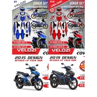 Y15 V1 V2 COVER SET BATMAN MERAH PURBA EXCITER GP MERAH ROBOT PURPLE PURBA BIRU PURBA BIRU DOLPHIN C