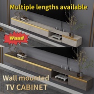 Wall mounted TV cabinet luxurious post-modern tv console cabinet nordic style luxury ultra-thin hanging wall type slotted board wall shelf rock plate pattern hanging cabinet zlx