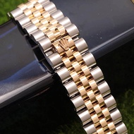 For Rolex datejust 20mm Rolex Steel Jubilee Silver Watchband Strap Bracelet Solid Screw Links