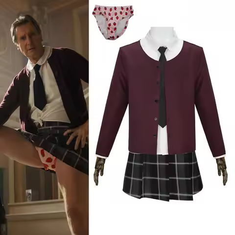 Movie The Naked Gun Frank Drebin Cosplay Frank Detective Costume Frank Cosplay JK School Uniform Hal