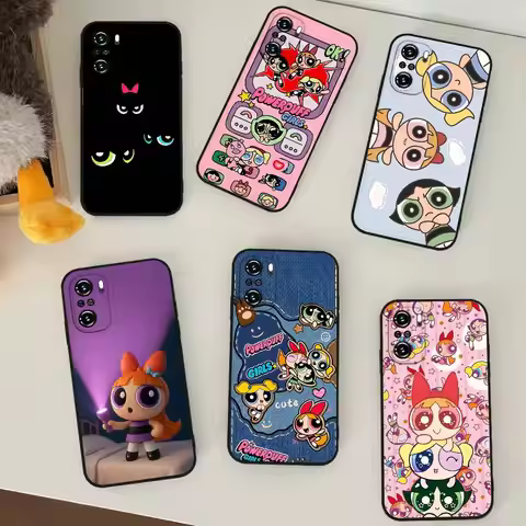 Cute T-the Powerpuff Girls-S Phone Case For Slim Black Xiaomi 11 12 Redmi Note 11 5G 8T 9A 9 10T Not