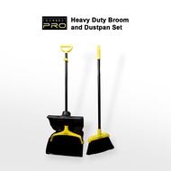 SCRUBZ Pro Heavy Duty Broom and Dustpan Set Broom with Dust Pan, Hassle-Free Cleaning