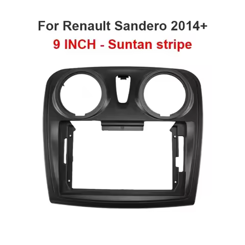 9" Car Radio Panel Frame Dashboard Kit For Renault Sandero FOR Symbol FOR Logan 2014+ Car Radio Fasc