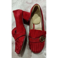 Kasut Gucci Preloved ( Monogram fringe)
