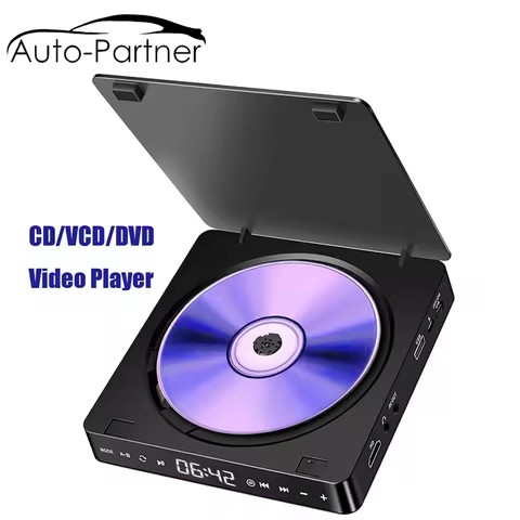 Auto-Partner DVD Player KC-708 HD 1080P Portable CD VCD Hifi Stereo Video Player Work for TV Project