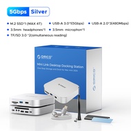 ORICO One-Stop M4มินิขยาย USB ฮับหลายตัวแปลงอินเทอร์เฟซ SD/TF4.0ถ่ายโอน USB4ออกแบบมาสำหรับแท่นวางขนา