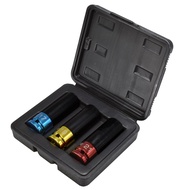 ชุดบ๊อกซ์ 1/2DR Q-FIT 3 เบอร์ 17 19 21 มม. 1/2Dr Q-Fit 3Pc Wheel Nut Impact Socket Set. 171921mm.