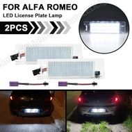 2PCS LED 12V Number License Plate Light Lamp For Alfa Romeo 159 156 147 166 Brera Giulietta Mito GF 