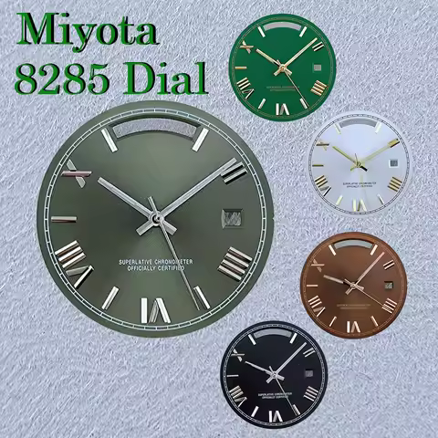 31mm Miyota 8285 Dial Watch Dial Roman Dial Customized Logo Black Dial Men's Watch Dial Miyota 8285 