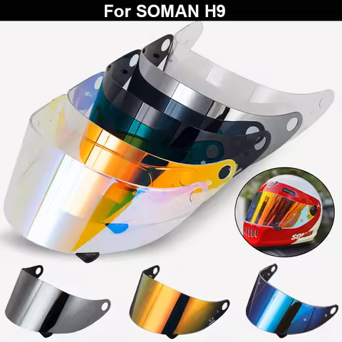 SOMAN Helmet Visor for H9 Motorcycle Accessories Moto Helmets Visor Replace Extra Lens Shield Glasse