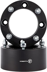 Black Forged 4x4 Wheel Spacers 3 Inch with M12x1.25 Studs Compatible with Yamaha Golf Cart (4x101.6 