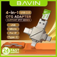 xyx BAVIN OTG-87 4 In 1 Card Reader Micro Card Adapter Usb Micro Sd To Usb Card Reader Otg Adapter