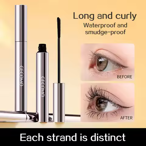 GECOMO slim three-dimensional mascara, each eyelash is clearly curled and does not smudge, long-last