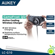 AUKEY LC-G10 MagFusion GameFrost Qi2 Active Cooling Wireless Charger for iPhone with magsafe