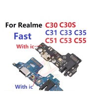 Charging board port for Realme C30 C30S C33 C35 C55 C31 C51 C53 Fast charger