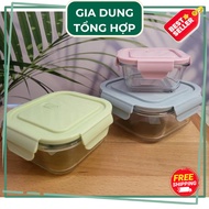 Glass Bowl, Square Glass Box, 320ml - 520ml - 800ml