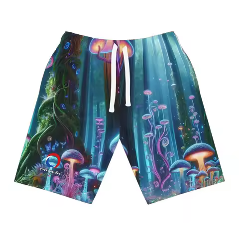 3d Print Psychedelic Mushroom Shorts For Men Casual Fashion Hawaiian Outwear Pants Shorts Cool Stree