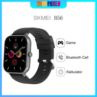 Skmei Smart Watch jam kalkulator Persegi smartwatch sport pria touch screen wanita hp android pintar