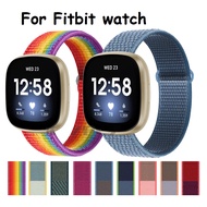 For Fitbit versa 3 Strap / Fitbit sense 2  / Fitbit Versa 4 Strap  , Versa 3 , Fitbit Versa 2 , Versa, Versa lite Nylon Loop Woven Strap replacment Watchband Sport Bracelet for Fitbit Versa Sense Strap Fitbit Sense 2 Strap