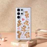 Suzy's Zoo Boof的日常亂花晶石透明防摔SAMSUNG繩掛手機殼
