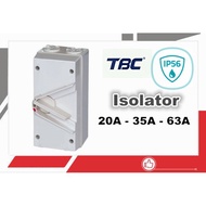 TBC Isolator (Weatherproof Surface Switch) 20A/35A/63A