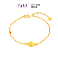TAKA Jewellery 999 Pure Gold Bracelet