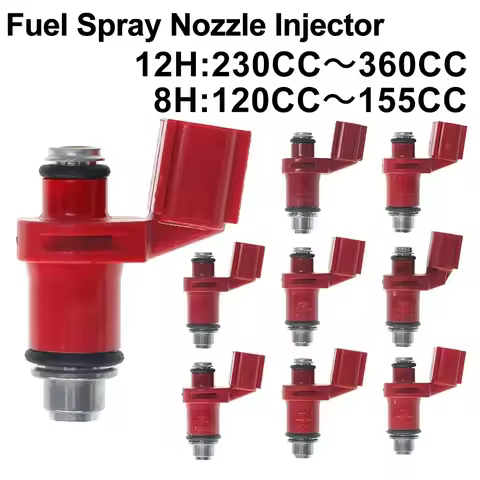 Motorcycle Fuel injector Nozzle for Nmax155 V1 XMAX250 YZF-R15 FZ150 LC150 Y15ZR(V1) 120cc-360CC (8/
