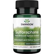 Swanson Sulforaphane 60 Veggie Capsules - Broccoli Sprout Extract Supporting Cellular, GI Tract, and