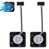 2PCS Kipas Penyejuk Hotend Extruder untuk Pencetak 3D Bambu Lab P1P/P1S, Kipas Penyejuk Pantas 2510 