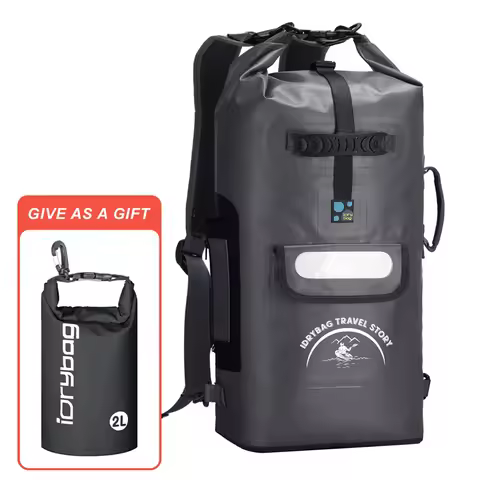 IDrybag Waterproof Backpack for Women Men Dry Bag Backpack for Camping Sports Kayaking Beach Boating