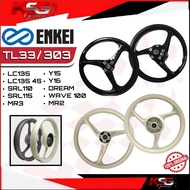 ENKEI TL33 303 3 BATANG SPORT RIM LC135 LC 4S Y15 Y16 LAGENDA EX5 DREAM WAVE100 MR2 MR3