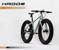 จักรยานล้อโต HADOR รุ่น Big Papa 3.0 ขนาด 26”x4.0 เฟรมอะลูมิเนียม 18 สปีด Shimano Altus/Alivio ดิสเบรคน้ำมัน แฟ็ตไบค์ fat bike