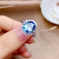 Aquamarine Oval Engagement Ring