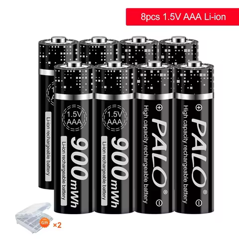 PALO 1.5V AAA Li-ion Battery Rechargeable AAA Battery Li-ion 1.5V Lithium AAA Batteries for Clocks M