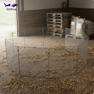 [Simhoa] Portable Chick Brooder Sturdy Chick Brooder Pen Assembly Required Galvanized Mesh Enclosure