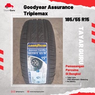 Goodyear 185/55R15 Assurance Triplemax Tayar Baru (Installation) 185 55 15 New Tyre Tire TayarGuru Pasang Kereta Rim Car