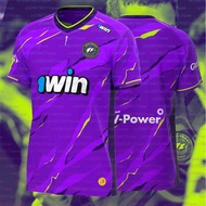 9Z ESports Fans Team Uniform Men V-neck T-shirt Outdoor Breathable Sportswear Man Casual Short Sleev