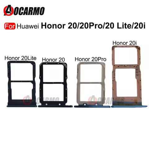 For Huawei Honor 20 Lite Pro 20i MicroSD Nano Sim Card Tray Slot Holder For Honor 20Pro Replacement 