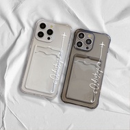 Couple Crystal Slot Card Case Casing For Vivo V40 V30 T3 iQOO Z9 Lite Y28 Y28s Y37 Y18t Y100 Y300 Y0