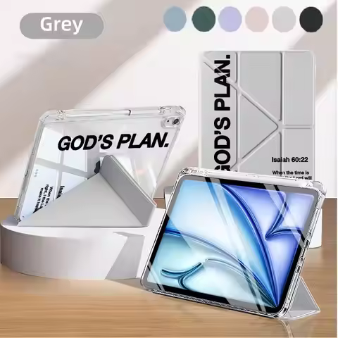 God's Plan Bible Verse Holder Cover Tablet Case For iPad 11th 10th 9th 8th 7th 12.9inch Mini 6 7 Air