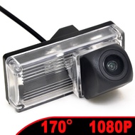 170 ° HD 1080P AHD Fisheye กล้องกระจกมองหลังสำหรับจอดรถและถอยรถสำหรับ Toyota Land Cruiser LC 100 120 200 Prado