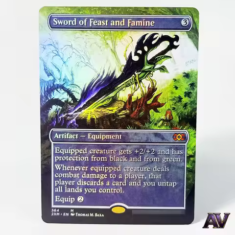 [English] Sword of Feast and Famine Foil No.364 M Card Artifact Equipment Play Game Magical Rare Tra