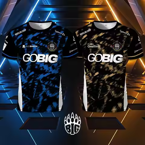 Germany Esports Team BIG 25/26 Season Jersey CS2 Gaming Breathable Training Uniforms Shirt Men’s & W
