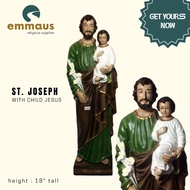 ST. JOSEPH w baby JESUS STATUE