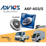 AISIN ADVICS Heavy Duty A6F-403/S Brake Disc Rotor Set Toyota LH80 Dyna LY100 1985-1995  (FRONT)